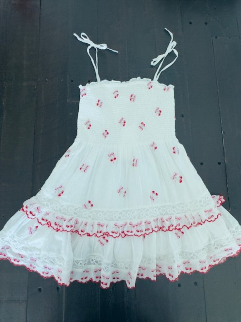 NWT Loveshackfancy Knightly Girls Cherry Dress sz.8/9
